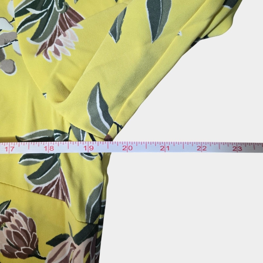 LOFT Boatneck Floral Shift Dress Yellow 10 Cottagecore Spring Garden Brunch NWT - Picture 9 of 12